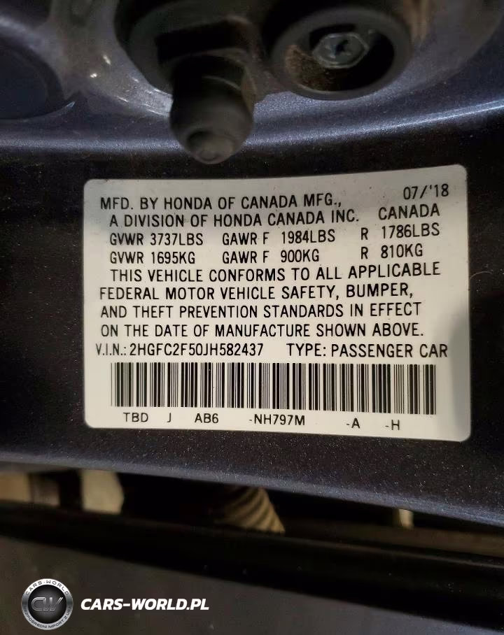2018 Honda Civic Lx VIN:2HGFC2F50JH582437 - 13
