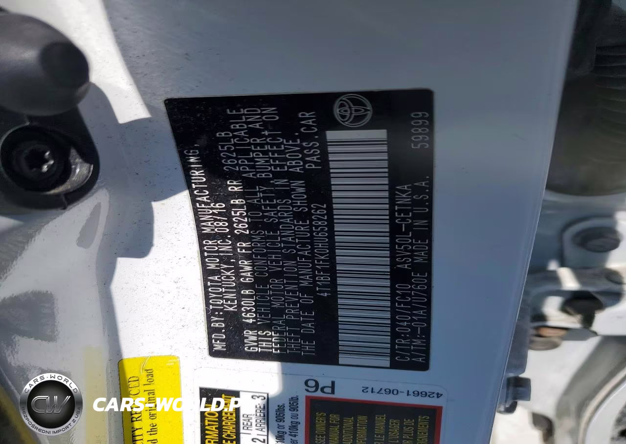2017 Toyota Camry Le VIN:4T1BF1FK0HU658262 - 12