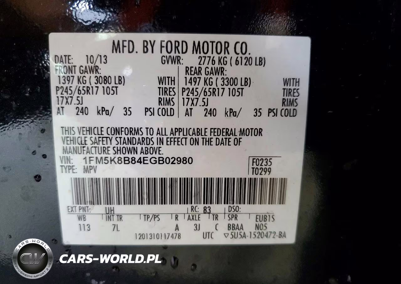 2014 Ford Explorer VIN:1FM5K8B84EGB02980 - 14