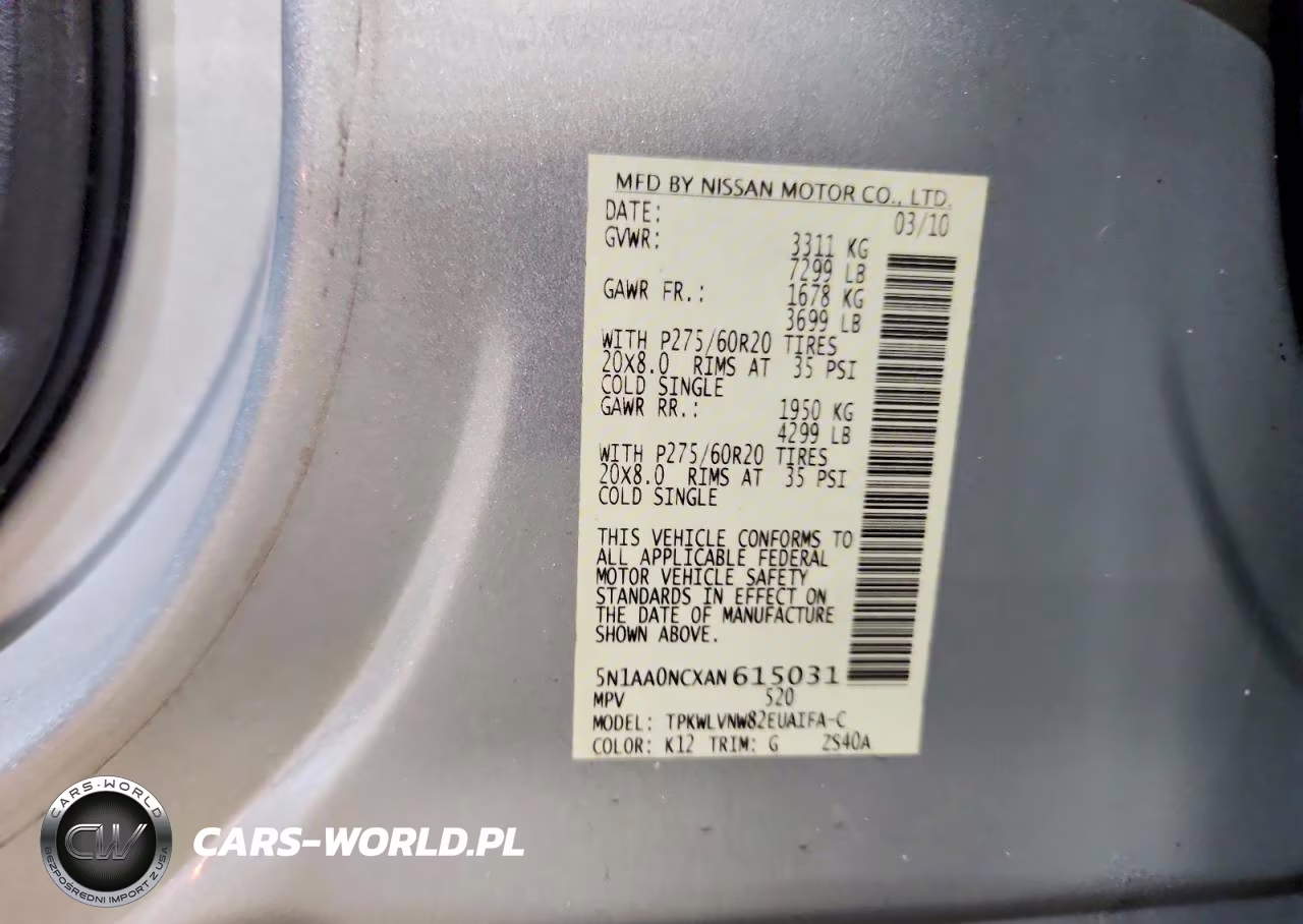 2010 Nissan Armada Se VIN:5N1AA0NCXAN615031 - 13