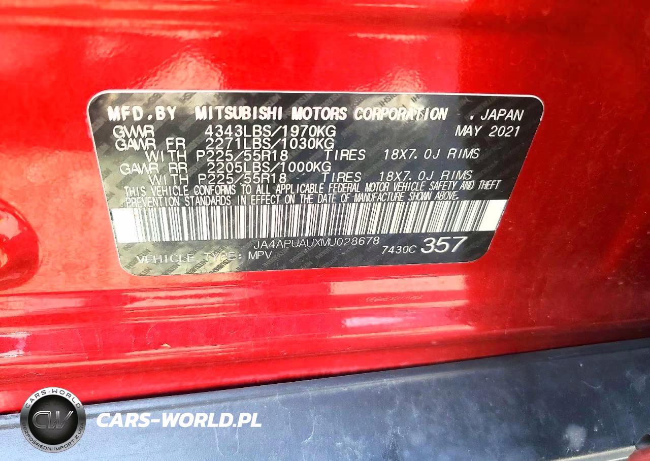 2021 Mitsubishi Outlander Sport Es VIN:JA4APUAUXMU028678 - 13