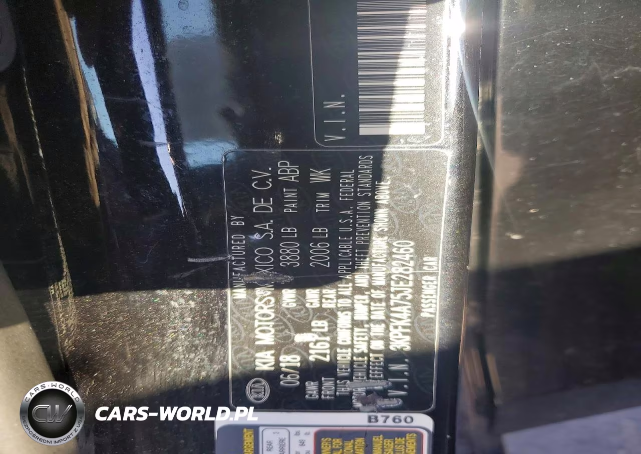 2018 Kia Forte Lx VIN:3KPFK4A75JE282460 - 12