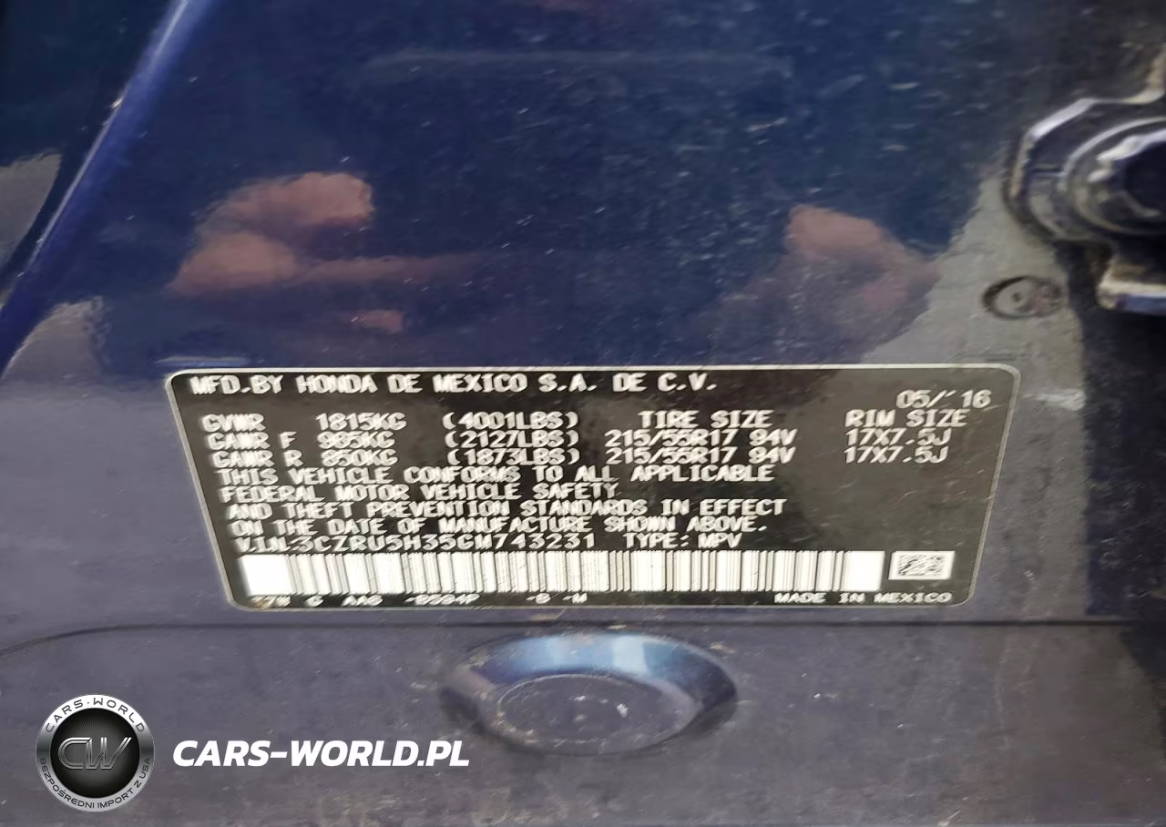 2016 Honda Hr-V Lx VIN:3CZRU5H35GM743231 - 13