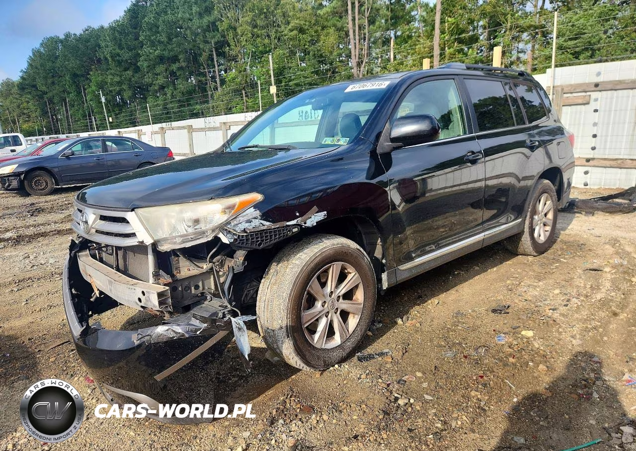 2013 Toyota Highlander Se VIN:5TDBK3EH2DS236686 - 1