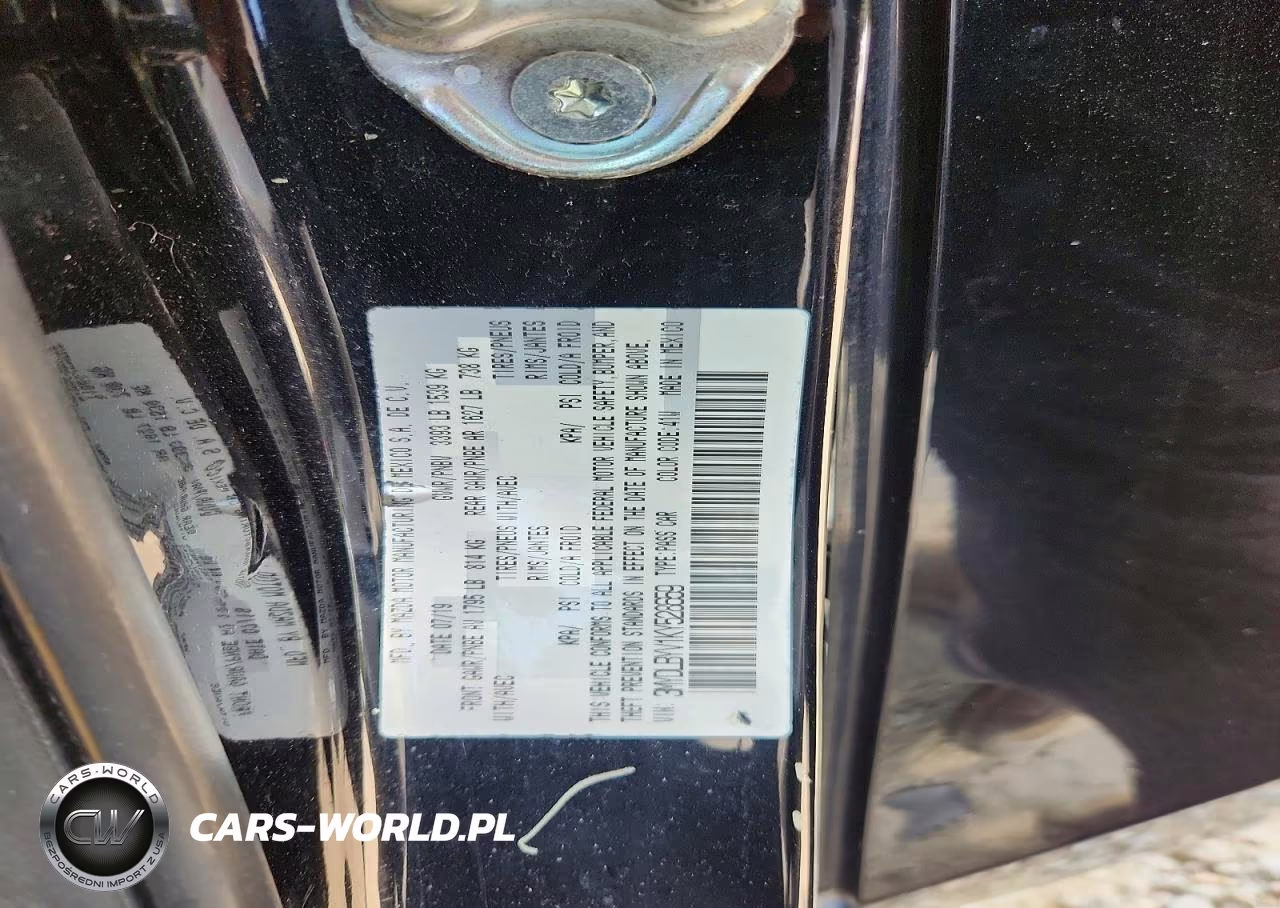 2019 Toyota Yaris L VIN:3MYDLBYV1KY528659 - 12