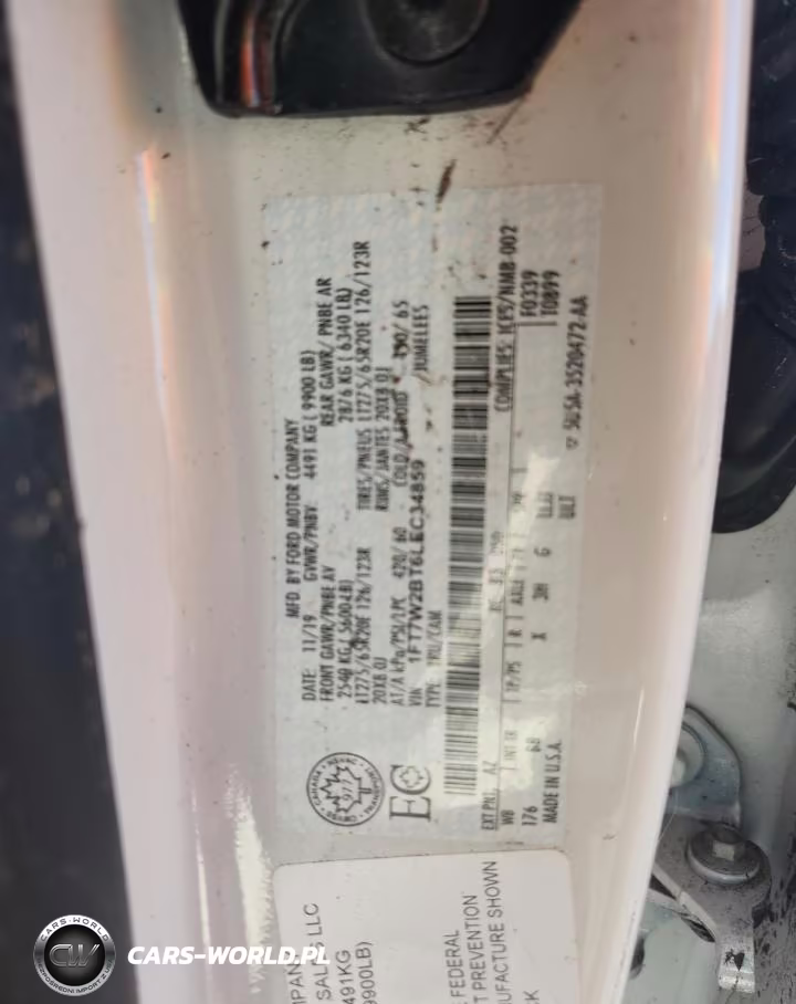 2020 Ford F250 Super Duty VIN:1FT7W2BT6LEC34859 - 12