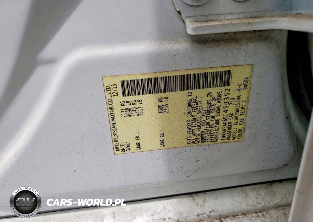 2014 Nissan Maxima 3.5 Sv VIN:1N4AA5AP6EC453352 - 12