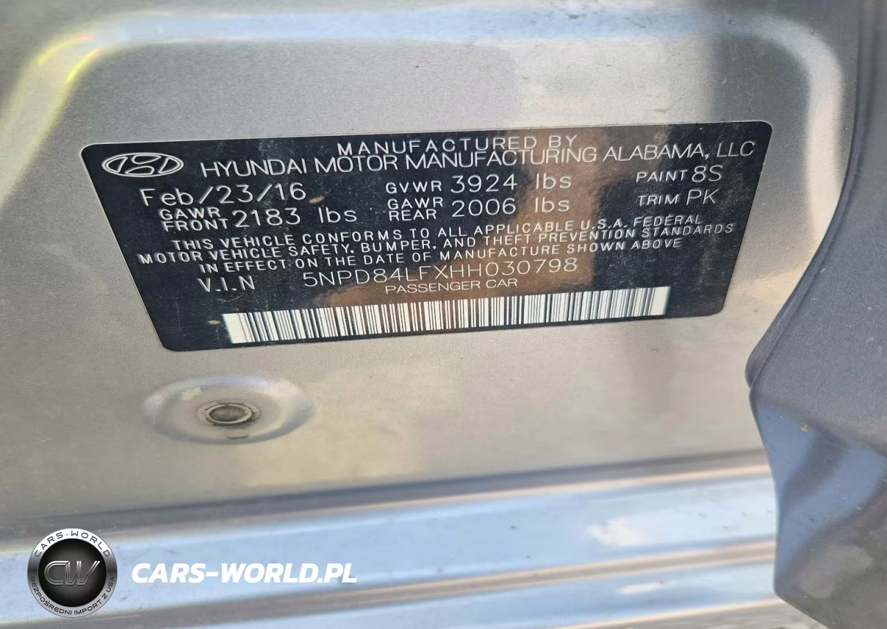 2017 Hyundai Elantra Se VIN:5NPD84LFXHH030798 - 12