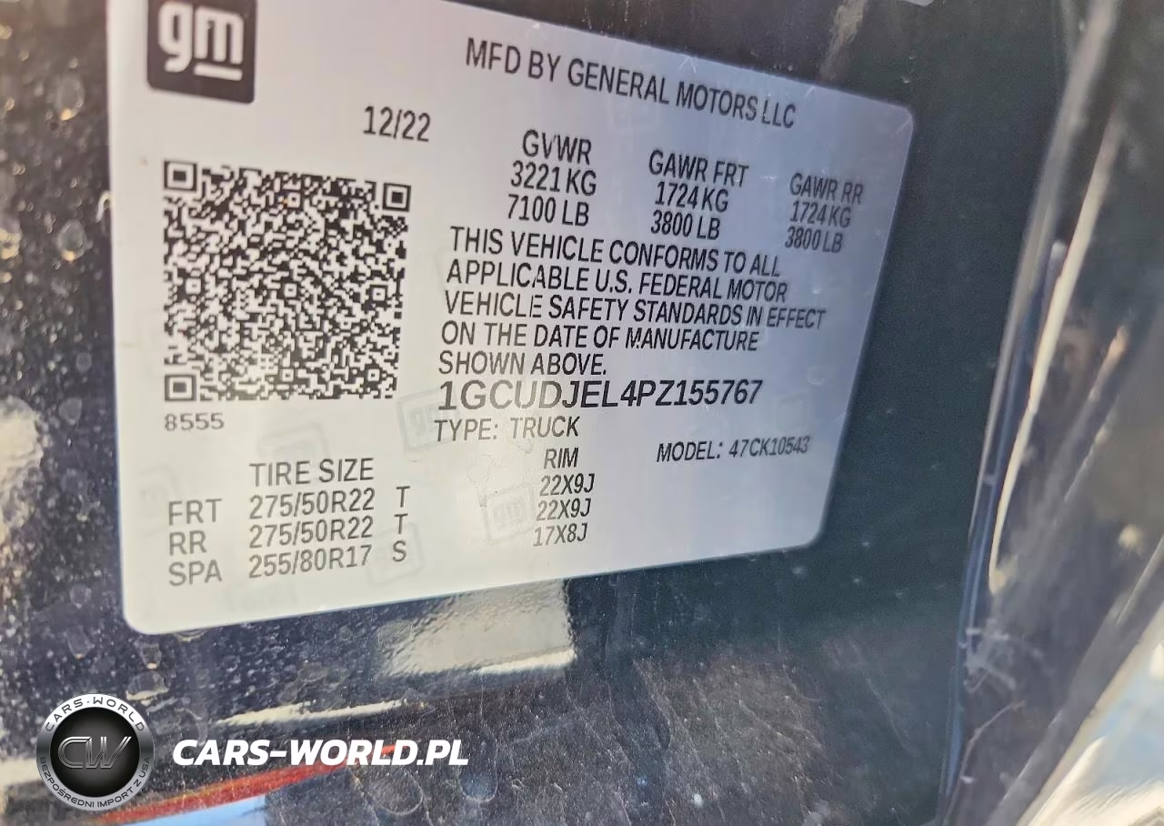 2023 Chevrolet Silverado K1500 High Country VIN:1GCUDJEL4PZ155767 - 13