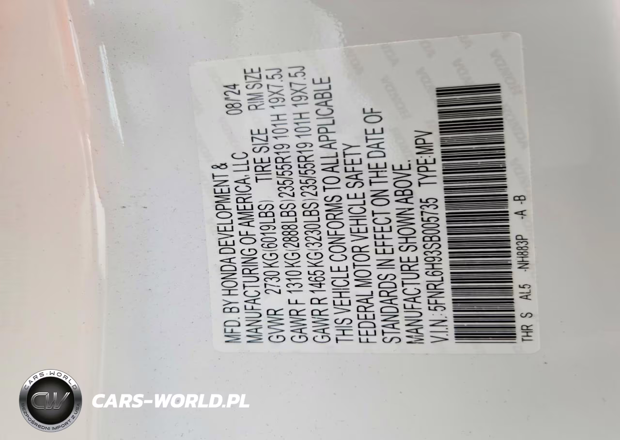 2025 Honda Odyssey Elite VIN:5FNRL6H93SB005735 - 13