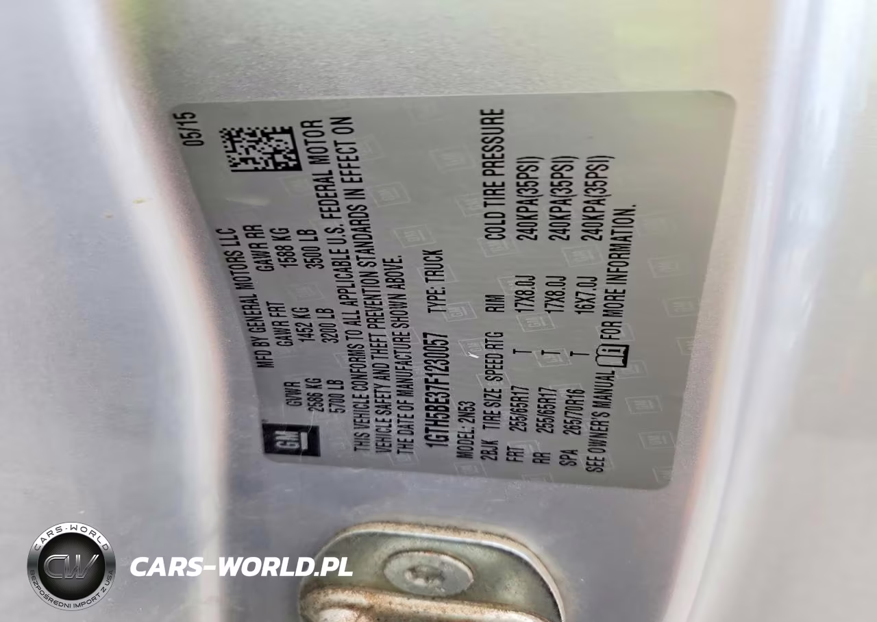 2015 GMC Canyon Sle VIN:1GTH5BE37F1230057 - 12