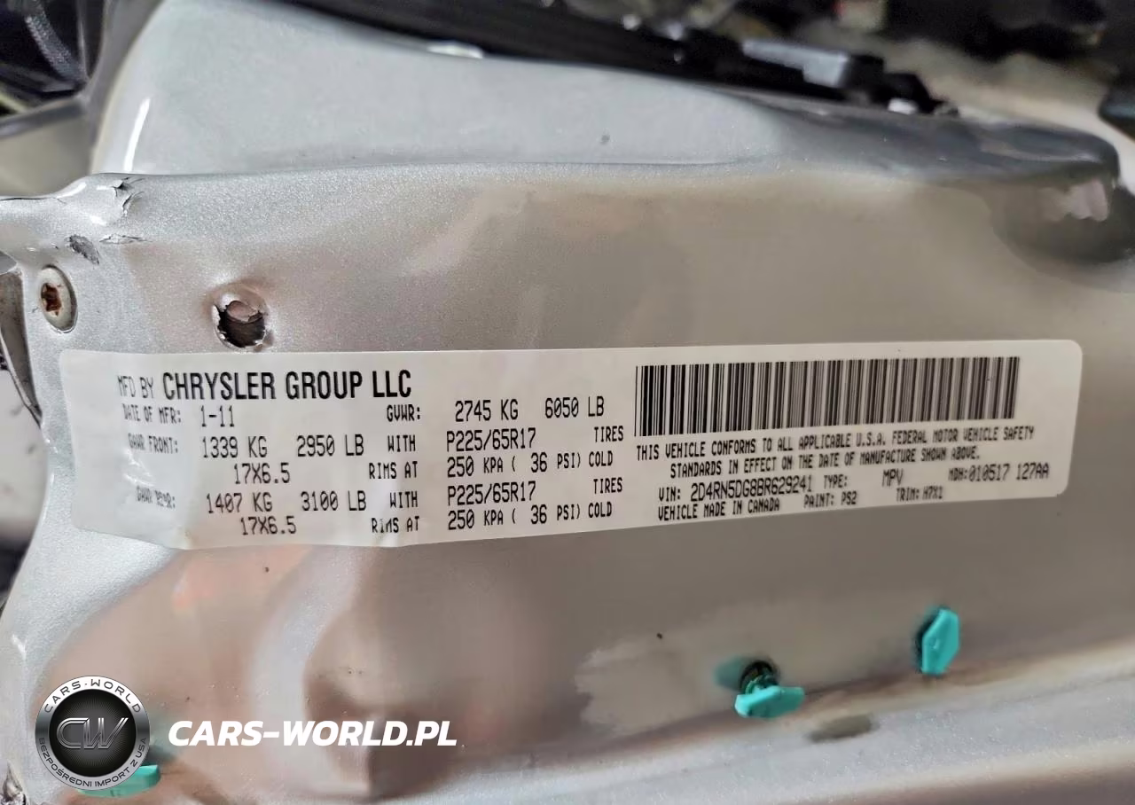 2011 Dodge Grand Caravan Crew VIN:2D4RN5DG8BR629241 - 13