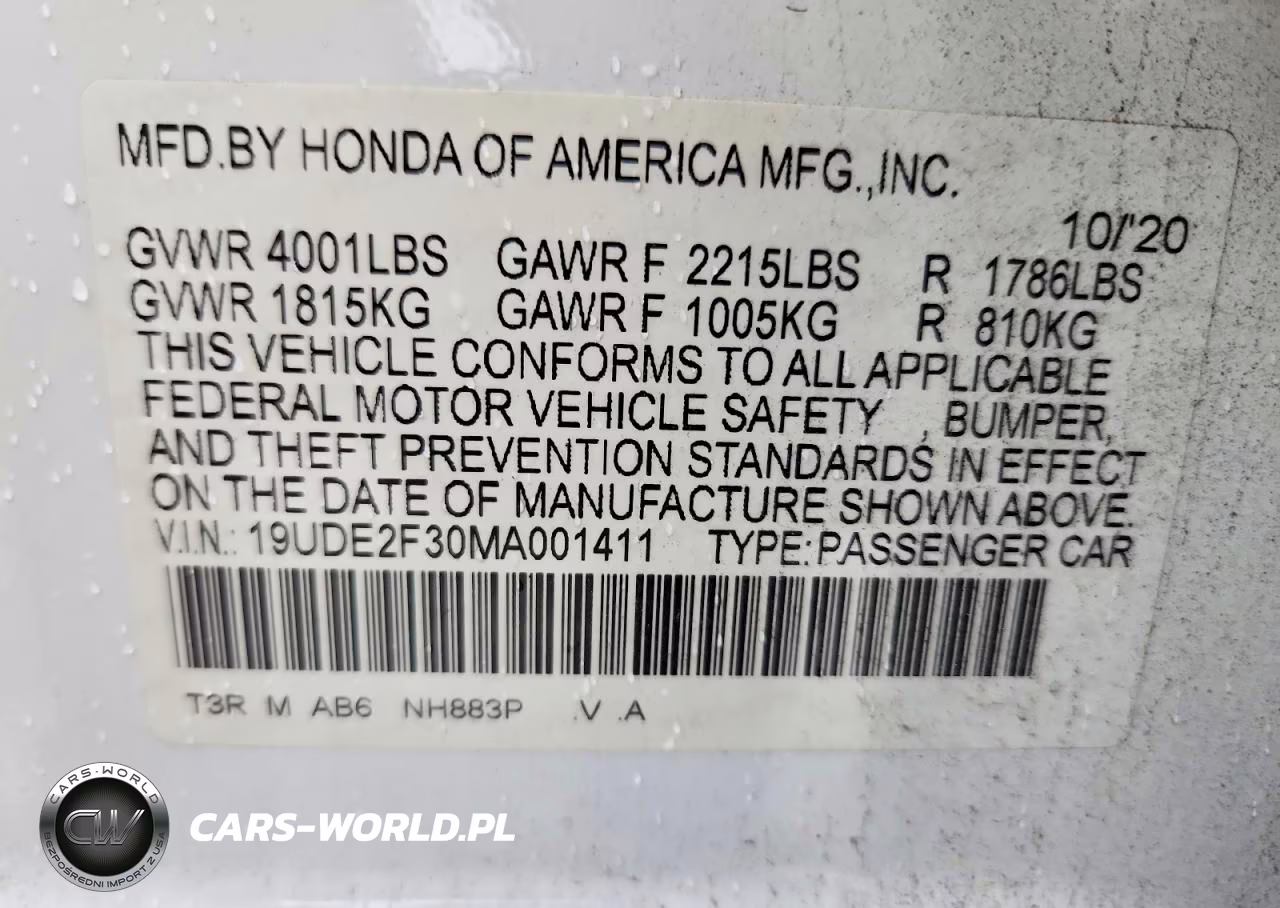 2021 Acura Ilx VIN:19UDE2F30MA001411 - 12