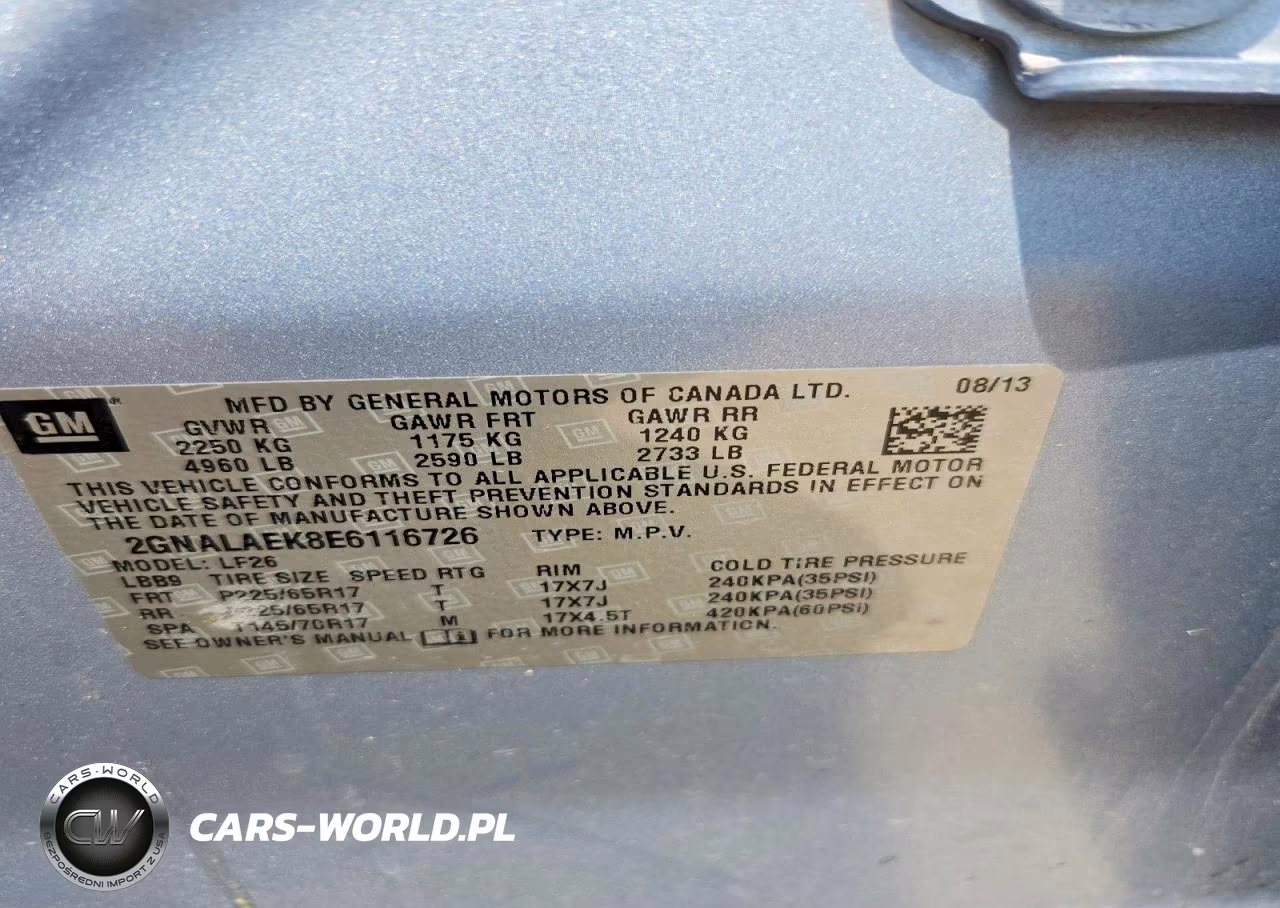 2014 Chevrolet Equinox Ls VIN:2GNALAEK8E6116726 - 13