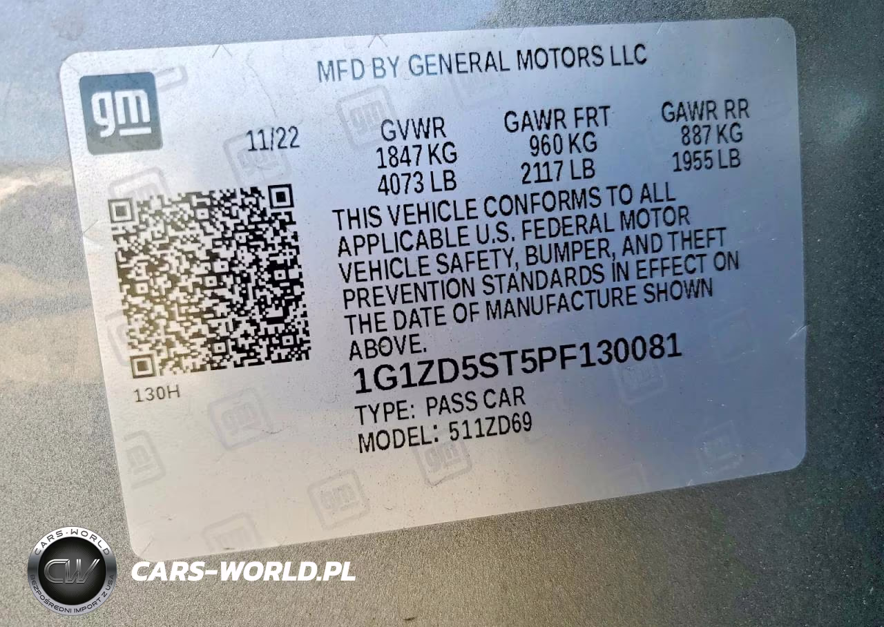 2023 Chevrolet Malibu Lt VIN:1G1ZD5ST5PF130081 - 12