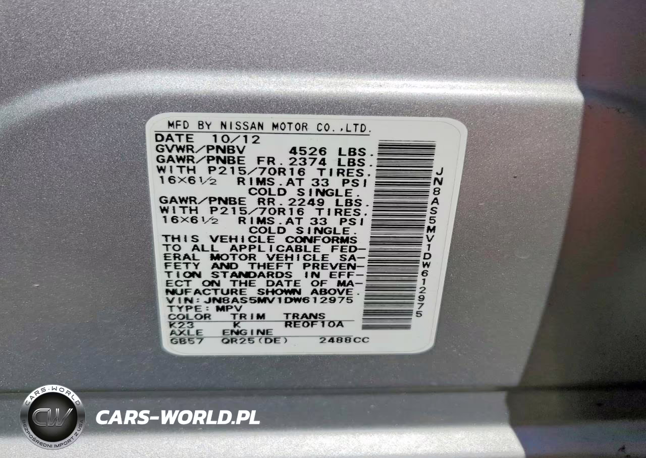 2013 Nissan Rogue S VIN:JN8AS5MV1DW612975 - 13