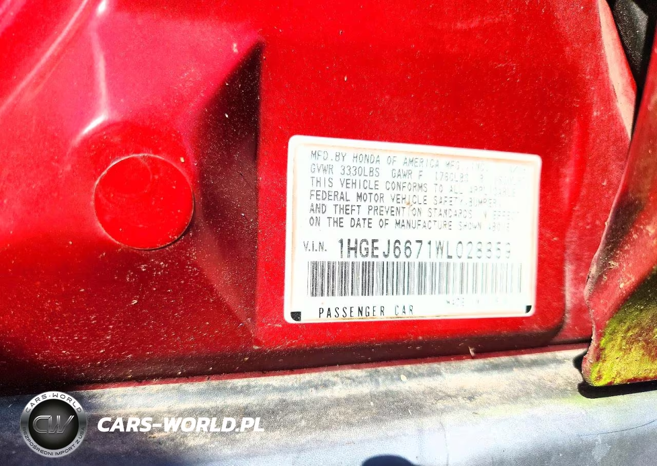1998 Honda Civic Lx VIN:1HGEJ6671WL028859 - 12