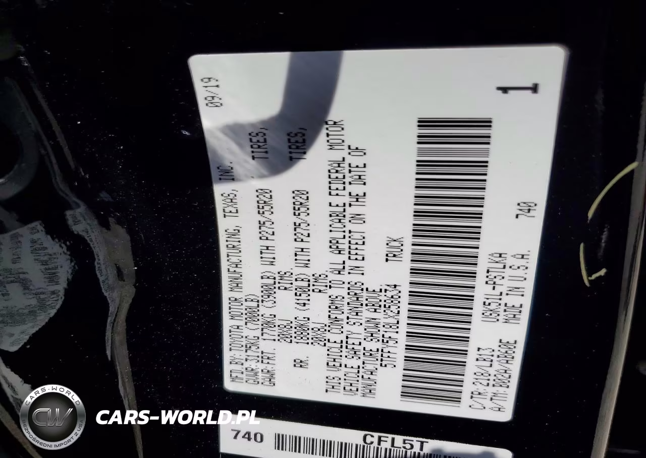 2020 Toyota Tundra Crewmax Limited VIN:5TFFY5F18LX258634 - 13
