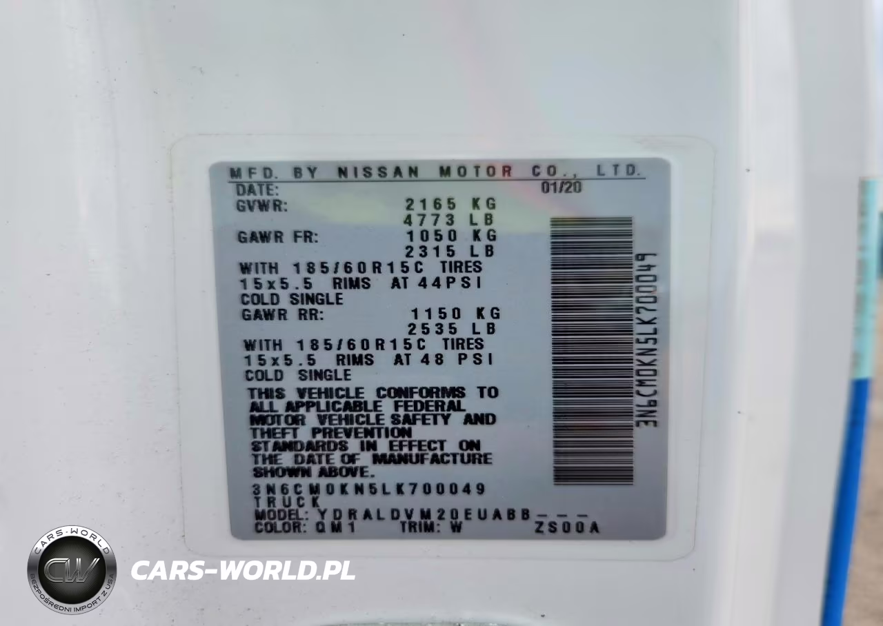 2020 Nissan Nv200 S VIN:3N6CM0KN5LK700049 - 13
