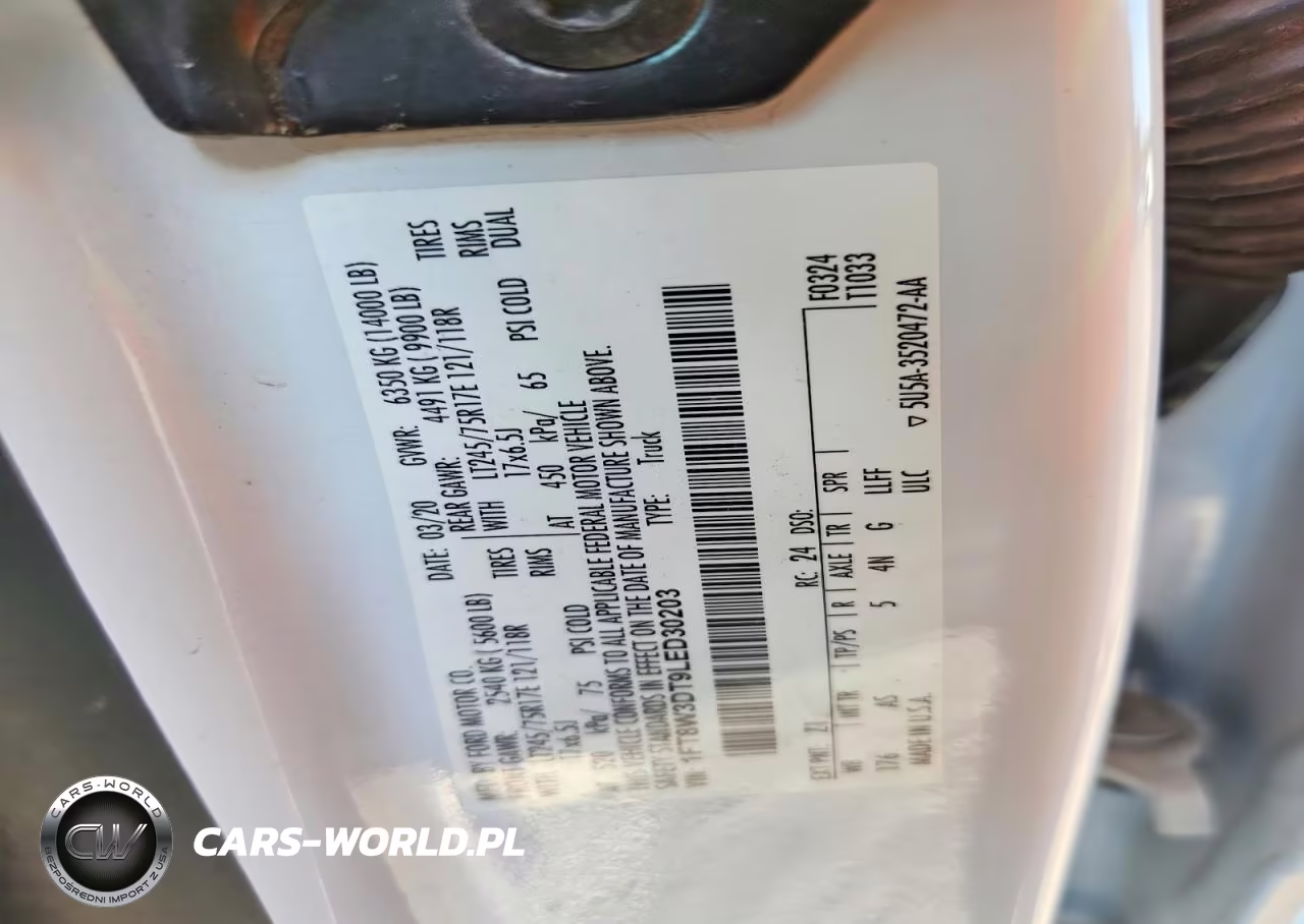 2020 Ford F350 Super Duty VIN:1FT8W3DT9LED30203 - 13
