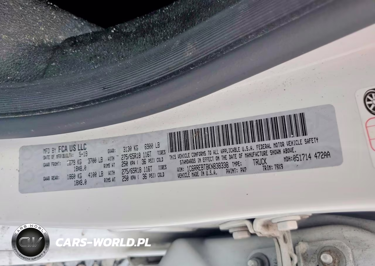 2019 Ram 1500 Big Horn-Lone Star VIN:1C6RREBT8KN838338 - 12