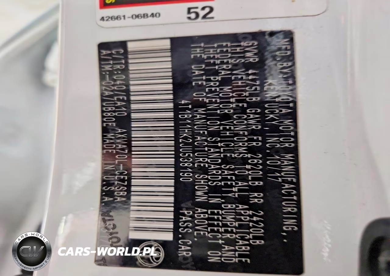 2018 Toyota Camry Se VIN:4T1B11HK2JU538190 - 12