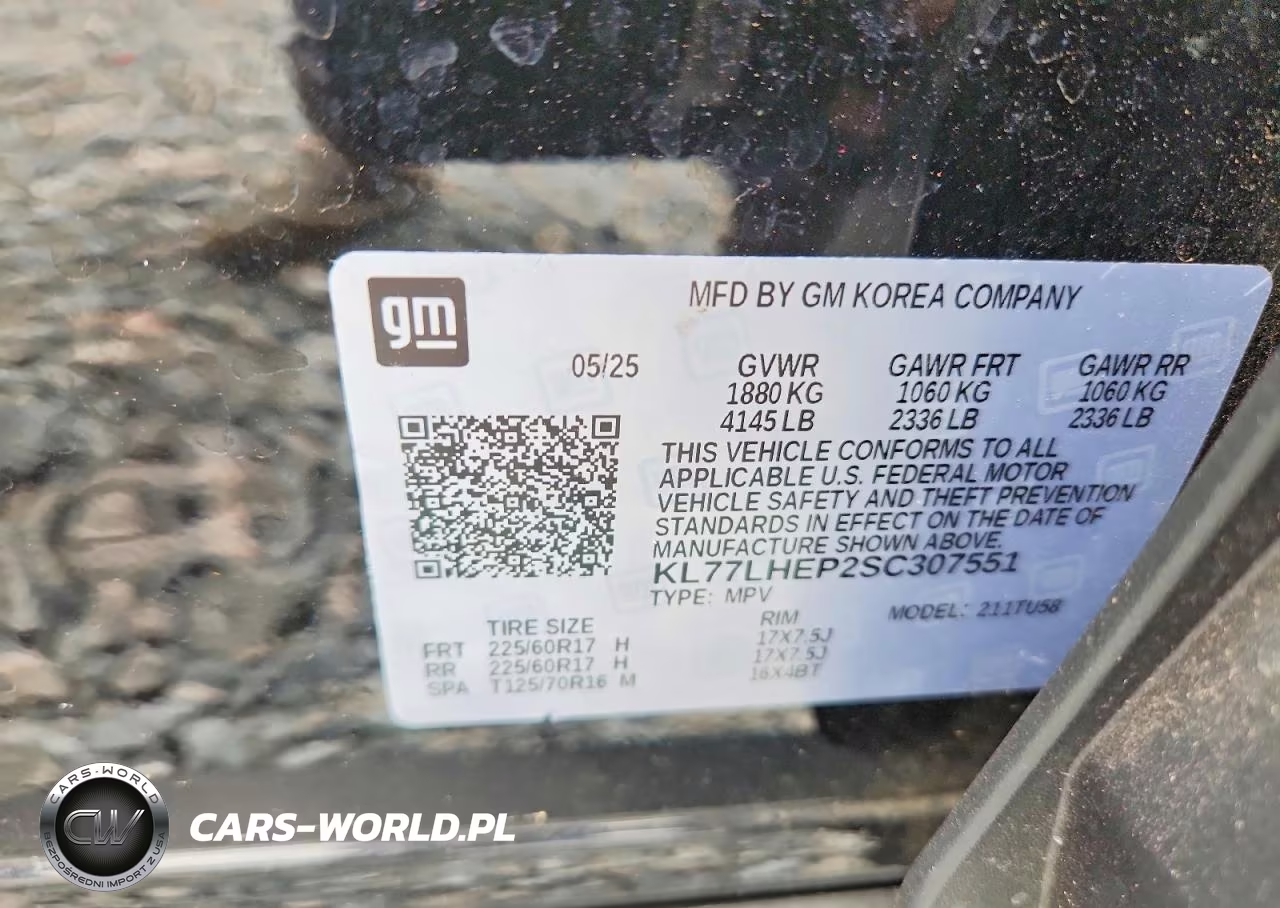 2025 Chevrolet Trax 1Lt VIN:KL77LHEP2SC307551 - 13