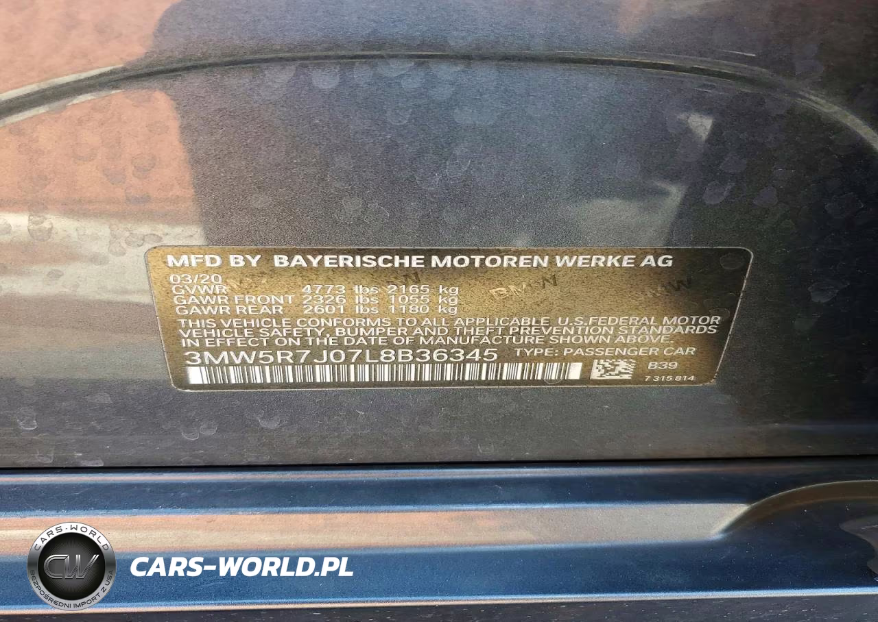2020 BMW 330Xi VIN:3MW5R7J07L8B36345 - 12