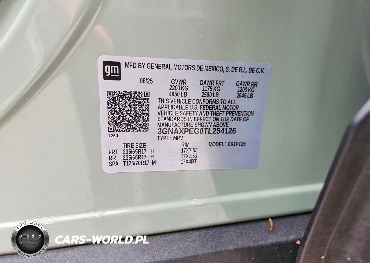 2026 Chevrolet Equinox Lt VIN:3GNAXPEG0TL254126 - 13
