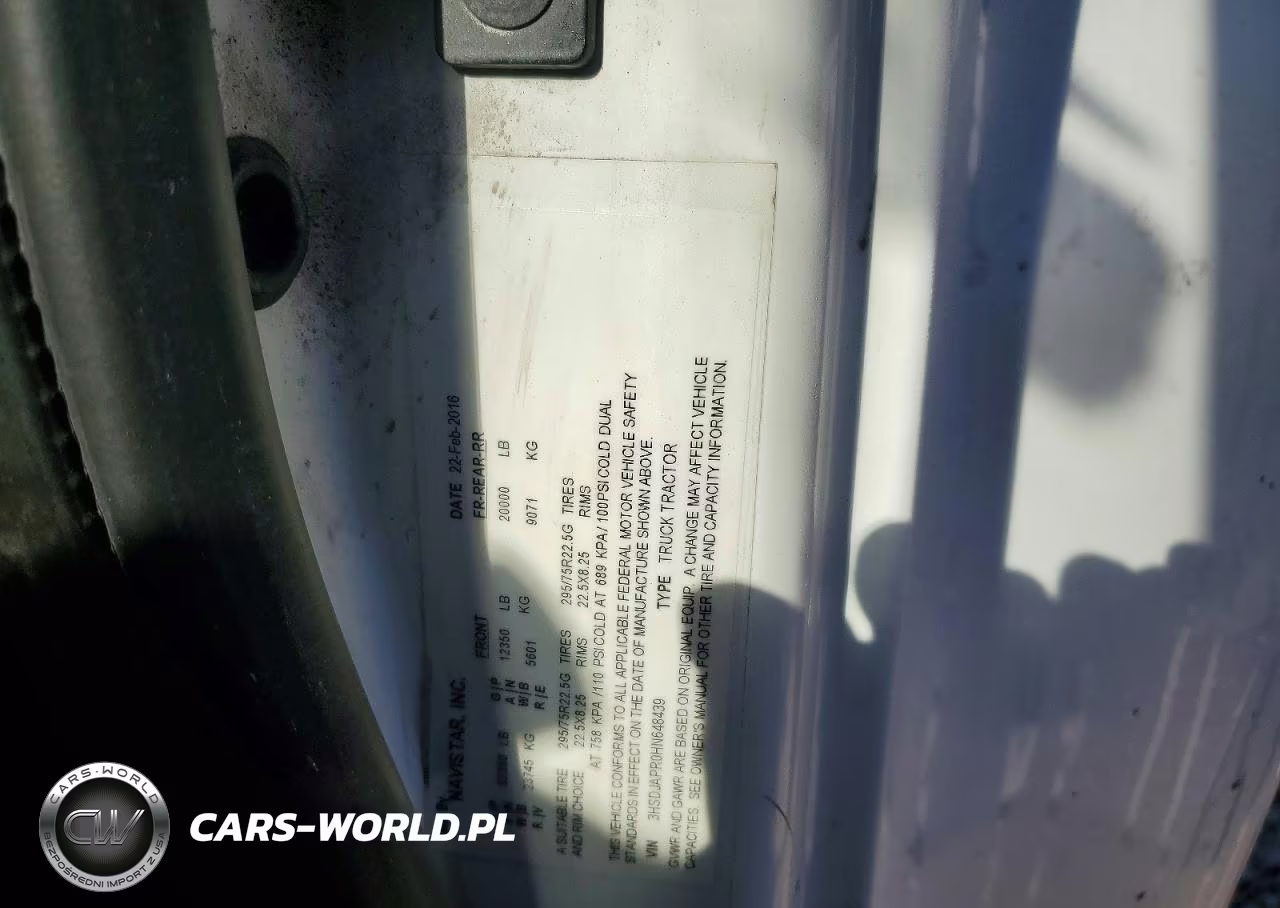 2017 International Prostar Semi Truck VIN:3HSDJAPR0HN648439 - 13