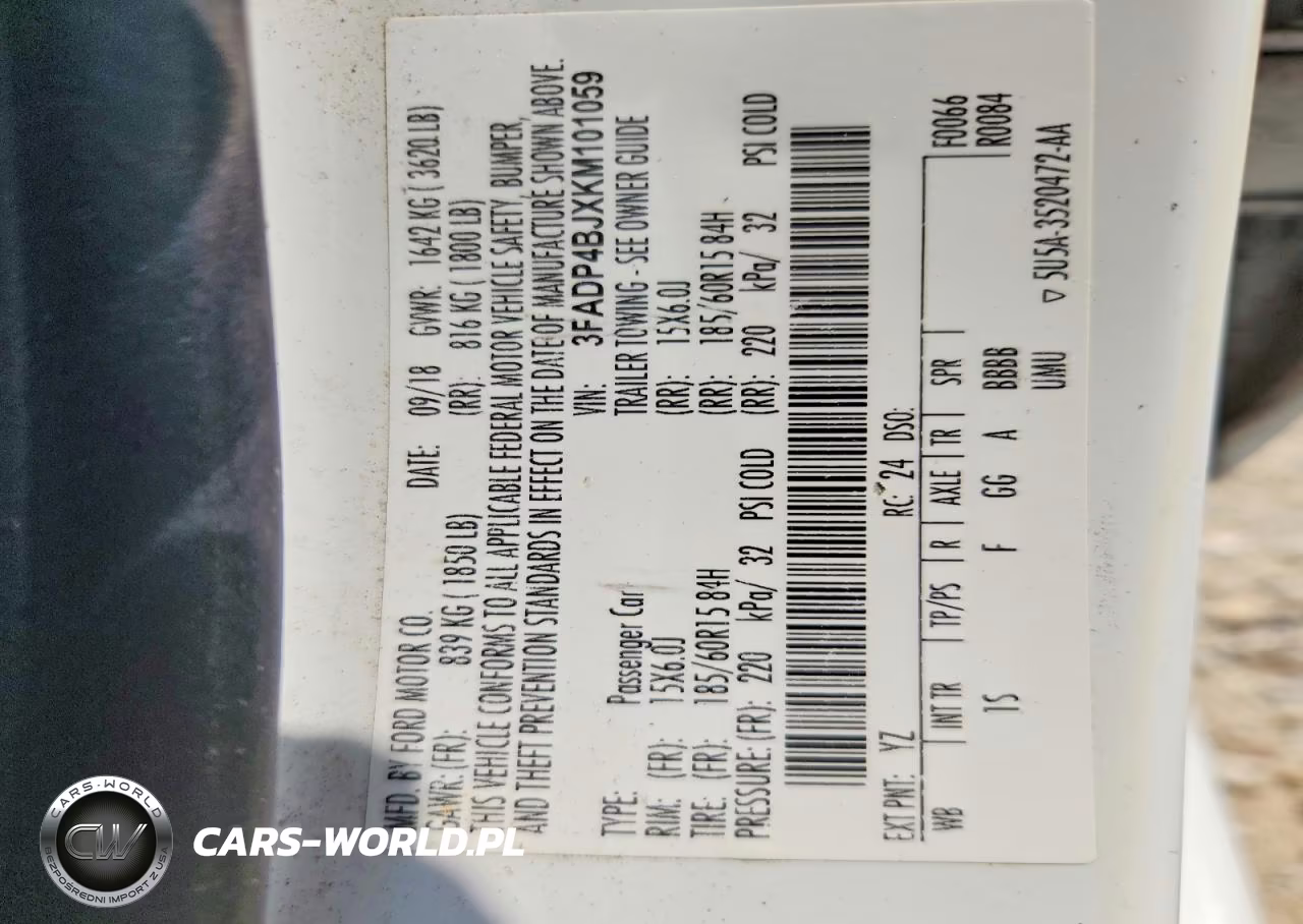 2019 Ford Fiesta Se VIN:3FADP4BJXKM101059 - 13