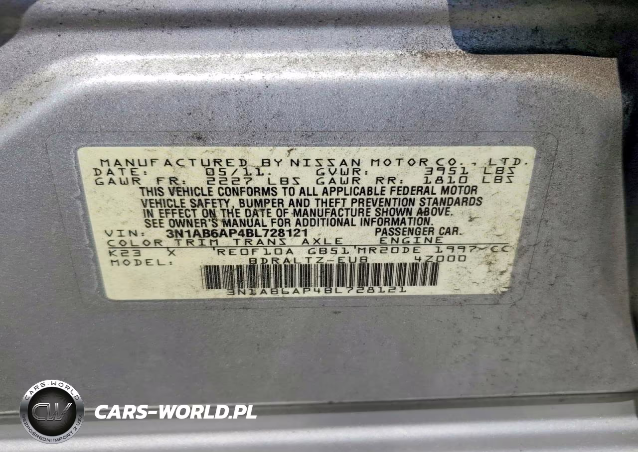 2011 Nissan Sentra 2.0 VIN:3N1AB6AP4BL728121 - 12