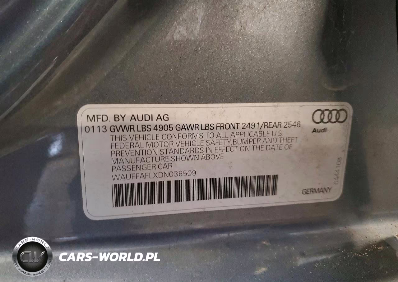 2013 Audi A4 Premium Plus VIN:WAUFFAFLXDN036509 - 12