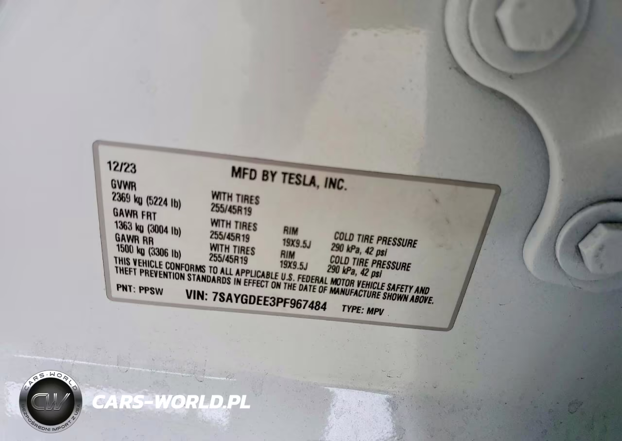 2023 Tesla Model Y VIN:7SAYGDEE3PF967484 - 12