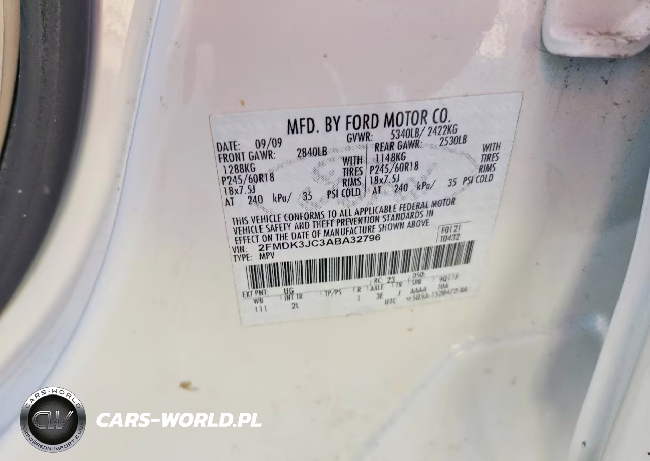 2010 Ford Edge Sel VIN:2FMDK3JC3ABA32796 - 13