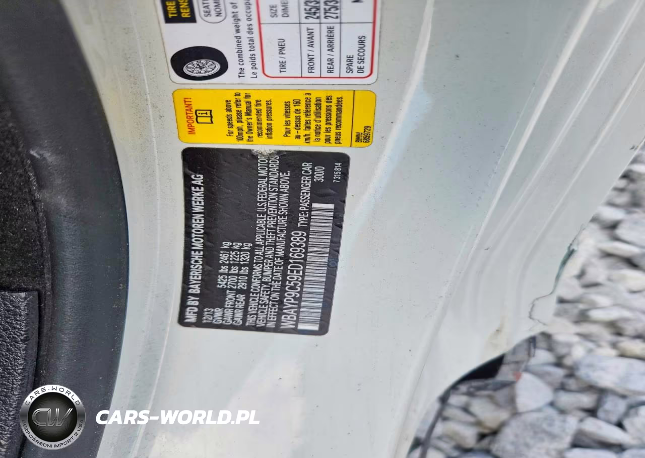 2014 BMW 650 I VIN:WBAYP9C59ED169389 - 12