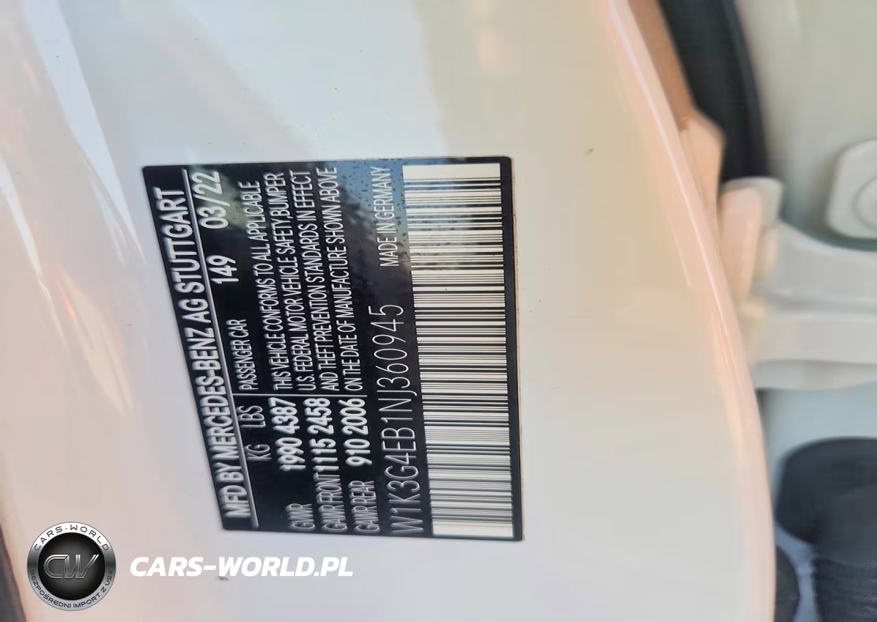 2022 Mercedes-Benz A 220 VIN:W1K3G4EB1NJ360945 - 12