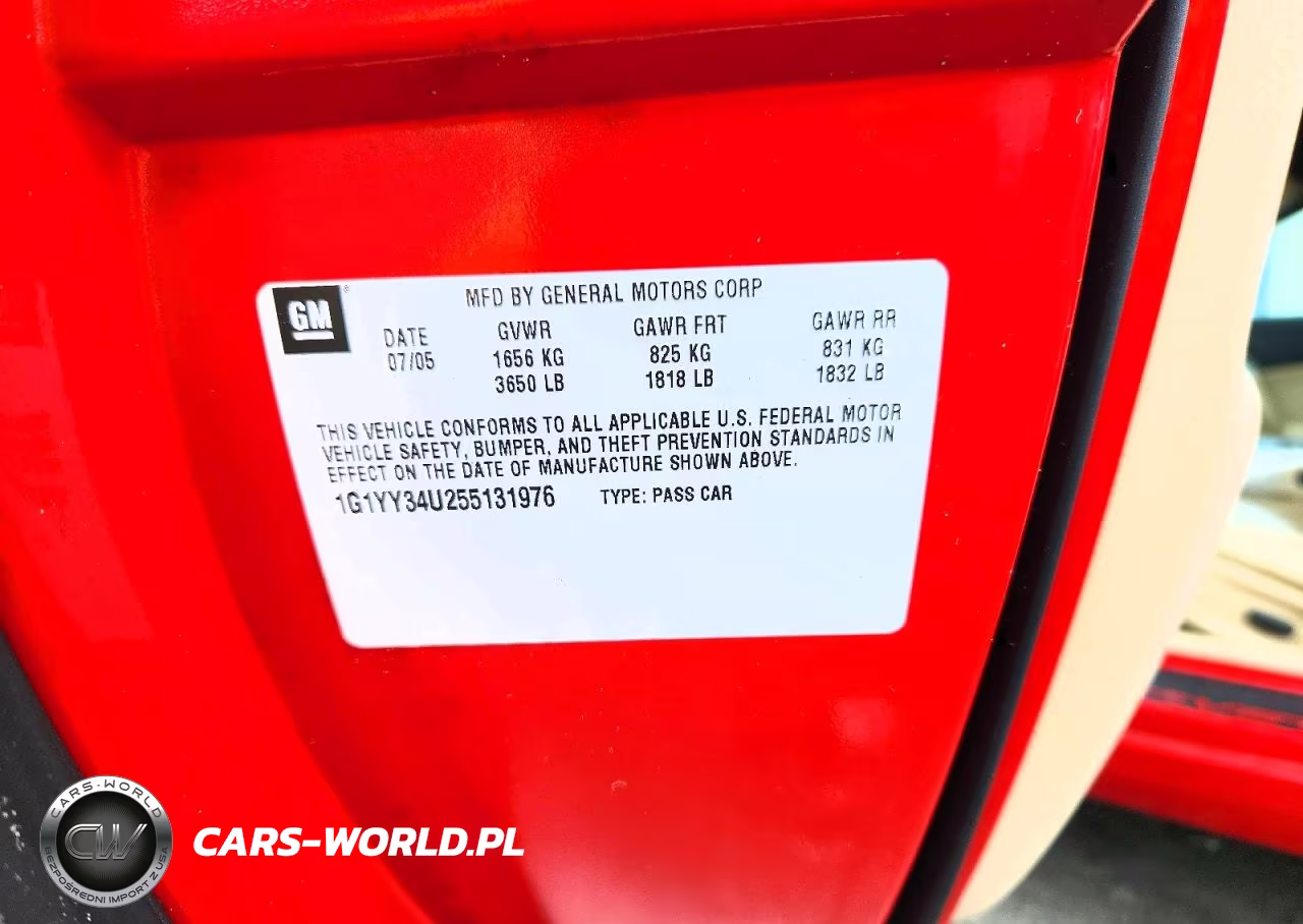 2005 Chevrolet Corvette VIN:1G1YY34U255131976 - 13