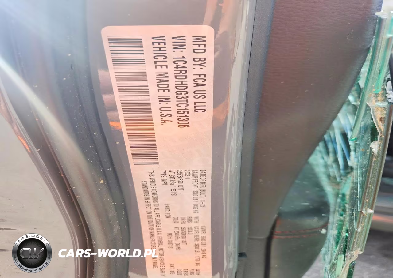 2026 Dodge Durango Gt VIN:1C4RDHDG3TC151306 - 13