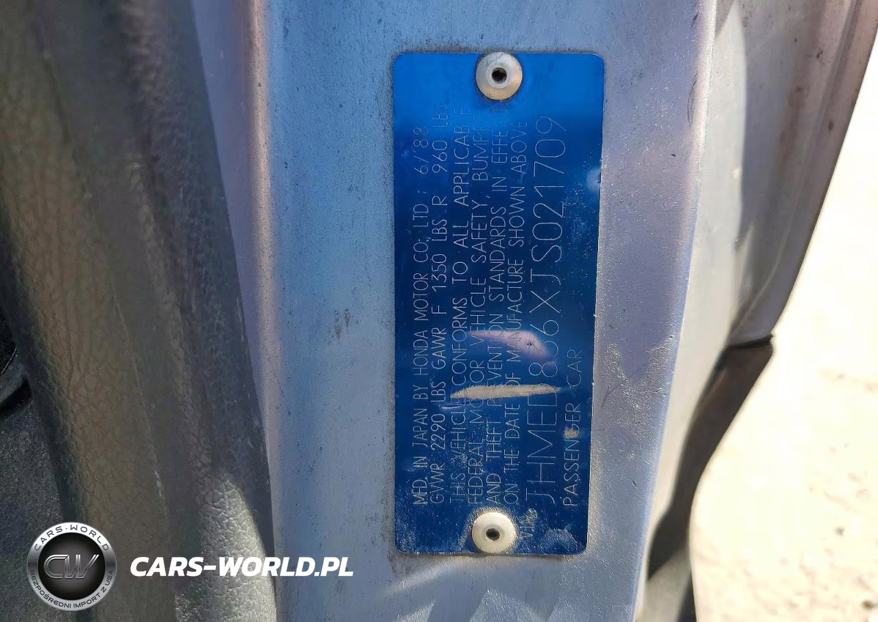1988 Honda Civic Crx 1.5 Hf VIN:JHMED836XJS021709 - 12