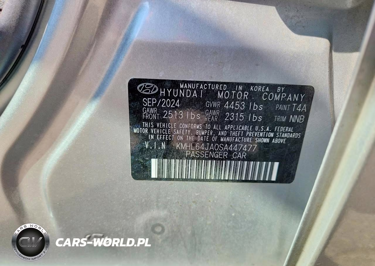 2025 Hyundai Sonata Sel VIN:KMHL64JA0SA447477 - 12