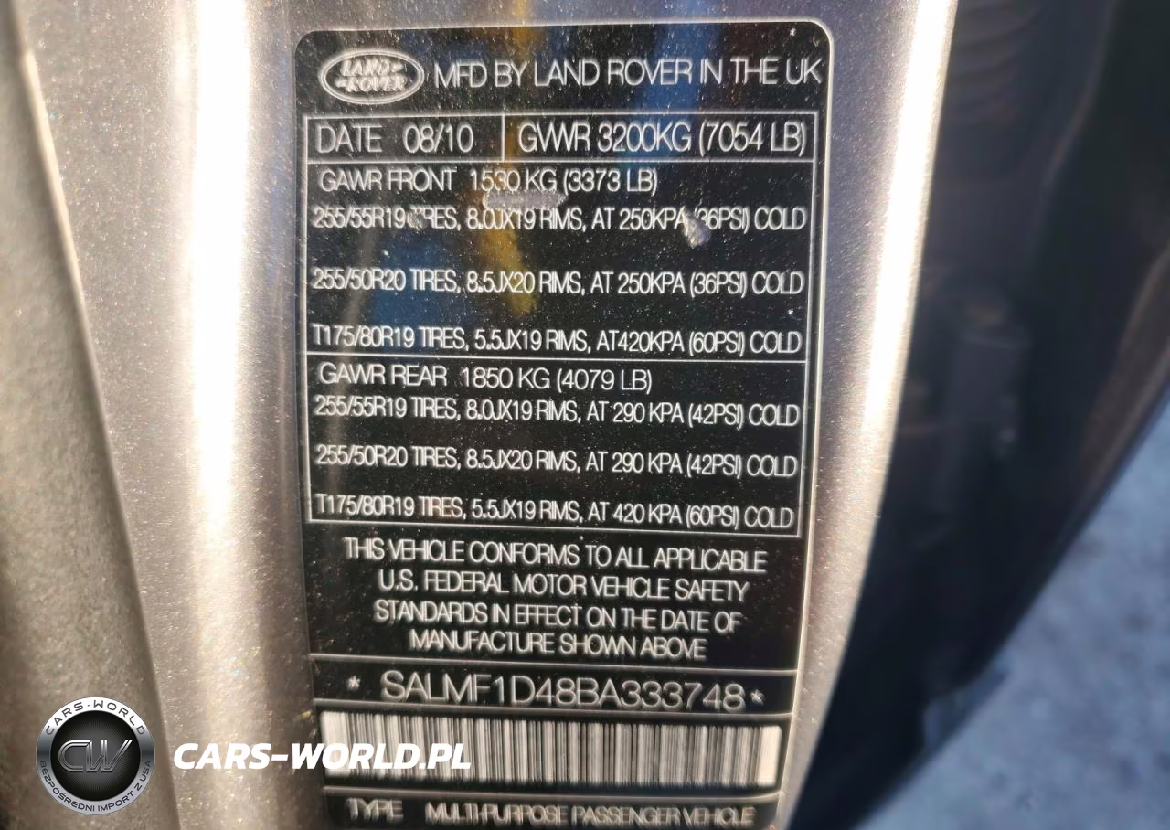 2011 Land Rover Range Rover Hse Luxury VIN:SALMF1D48BA333748 - 13