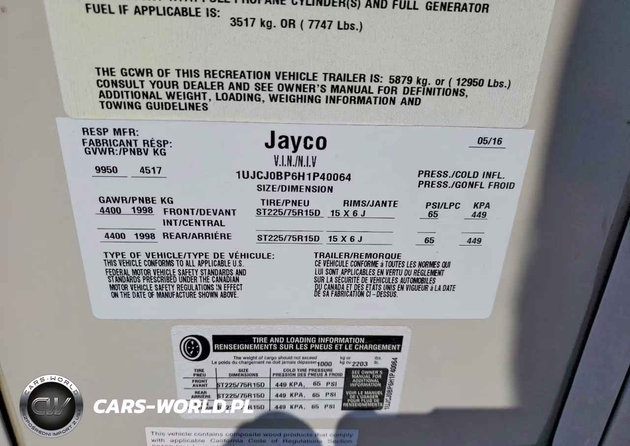 2017 Jayco Eagle Ht VIN:1UJCJ0BP6H1P40064 - 10