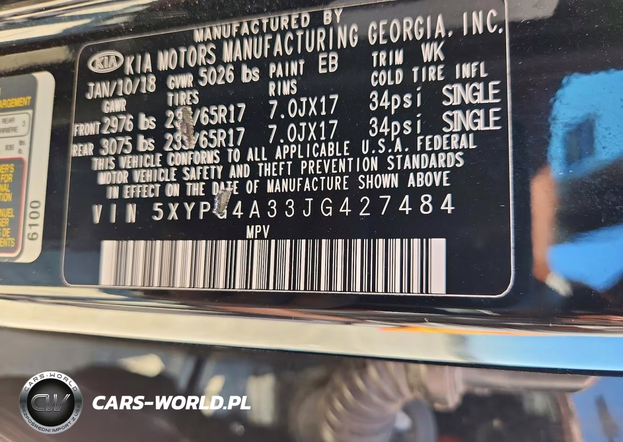 2018 Kia Sorento L VIN:5XYPG4A33JG427484 - 13