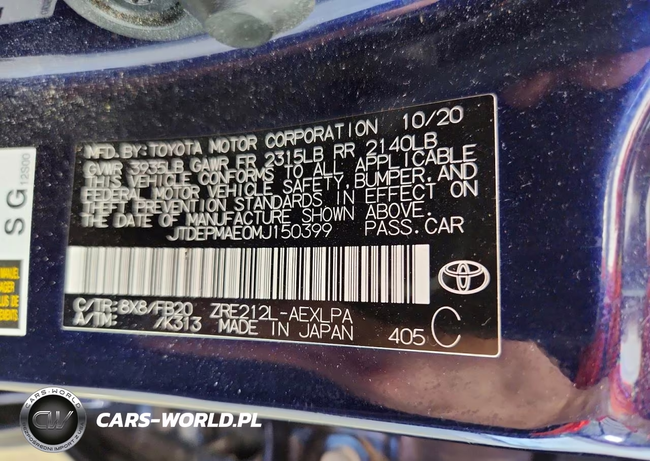 2021 Toyota Corolla Le VIN:JTDEPMAE0MJ150399 - 12