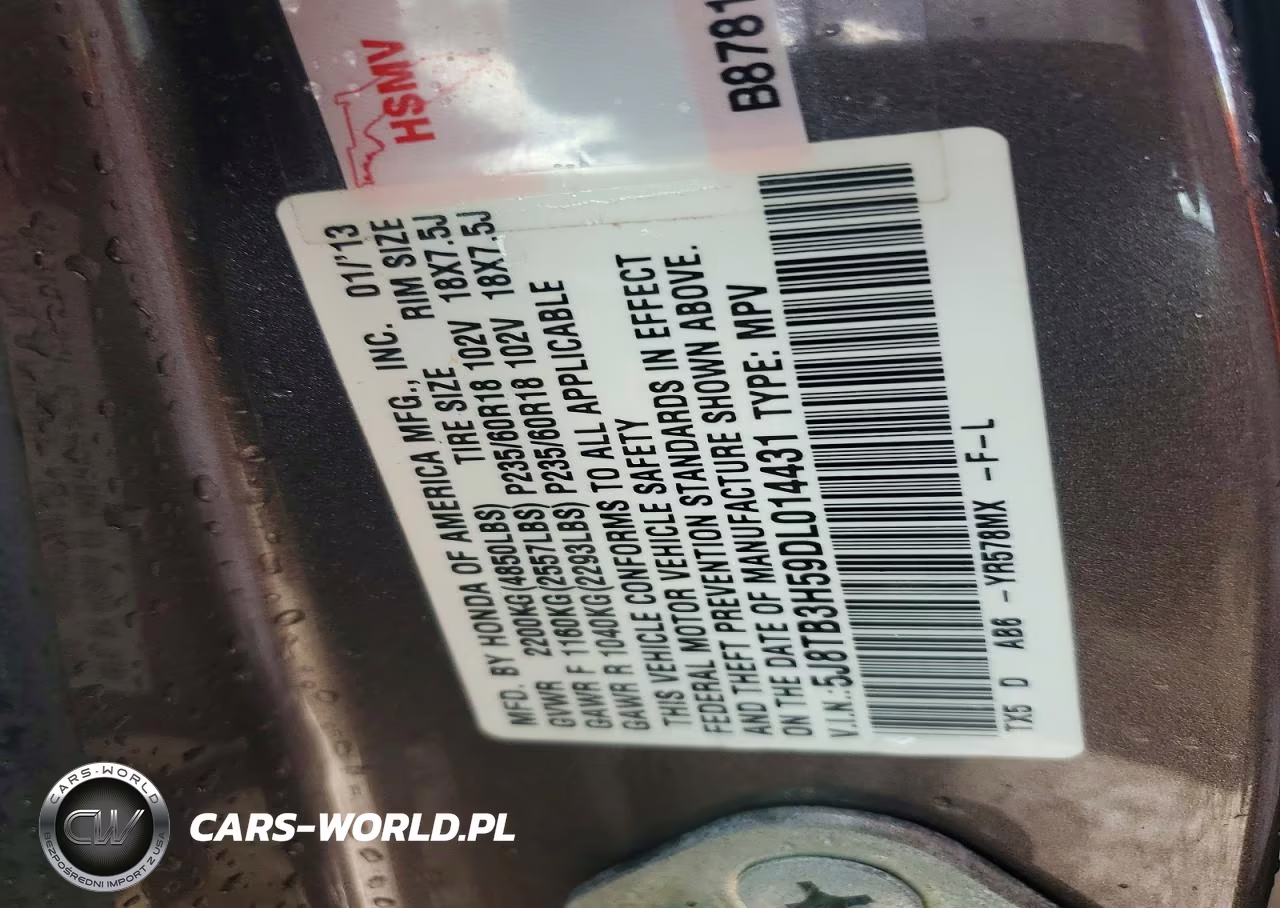 2013 Acura Rdx Technology VIN:5J8TB3H59DL014431 - 12
