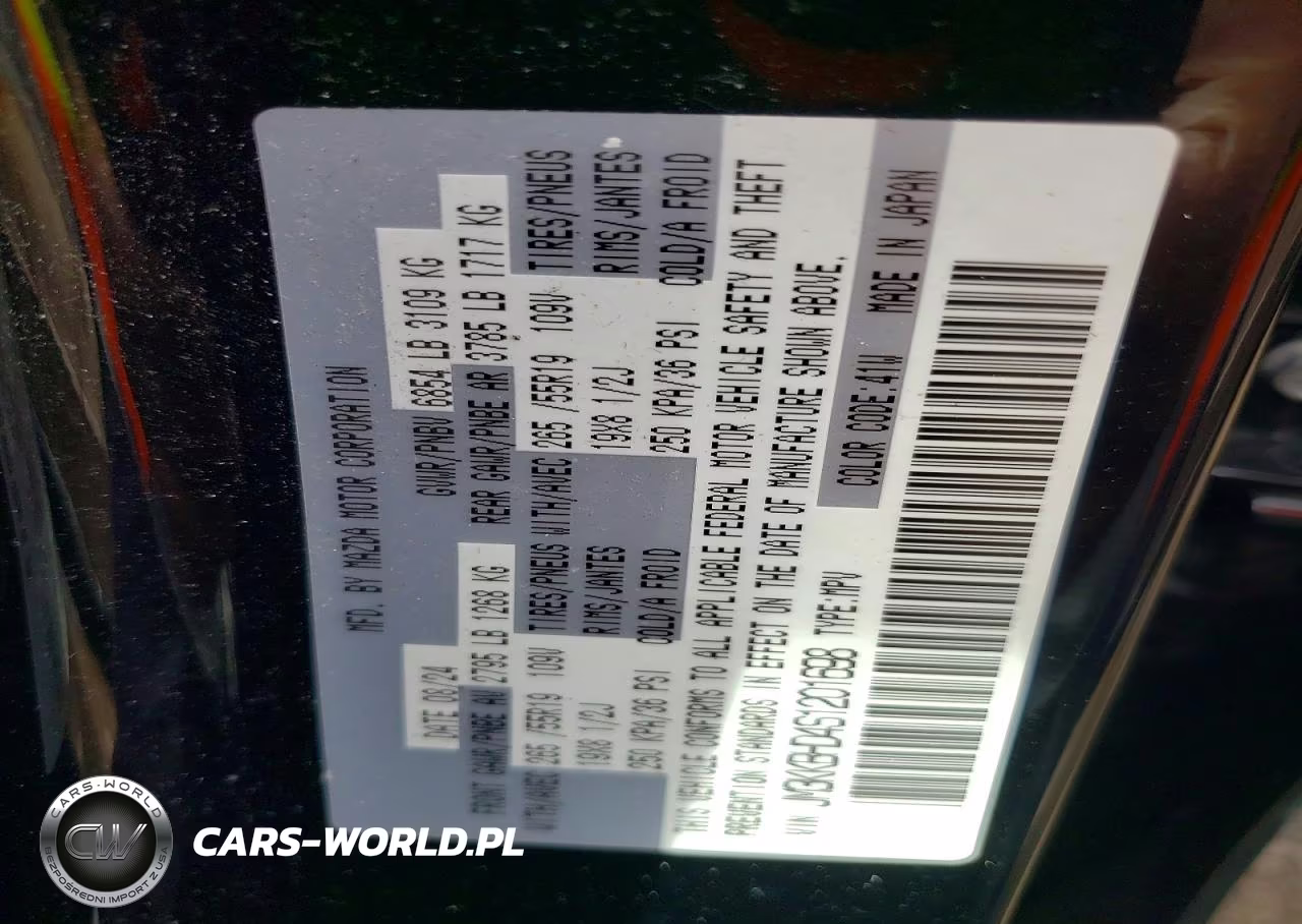 2025 Mazda Cx-90 Preferred VIN:JM3KKBHD4S1201698 - 13