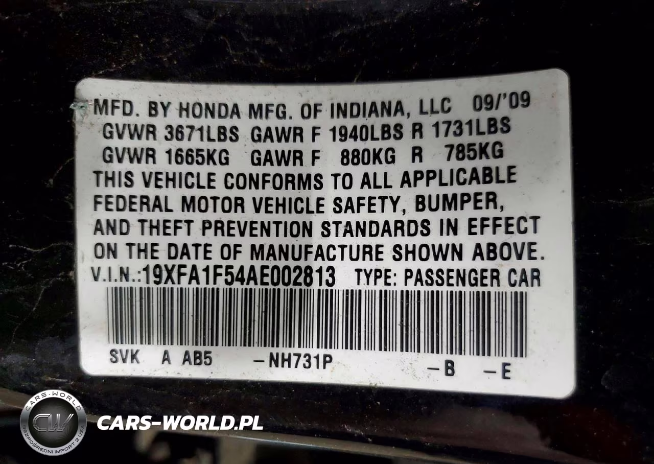 2010 Honda Civic Lx VIN:19XFA1F54AE002813 - 13