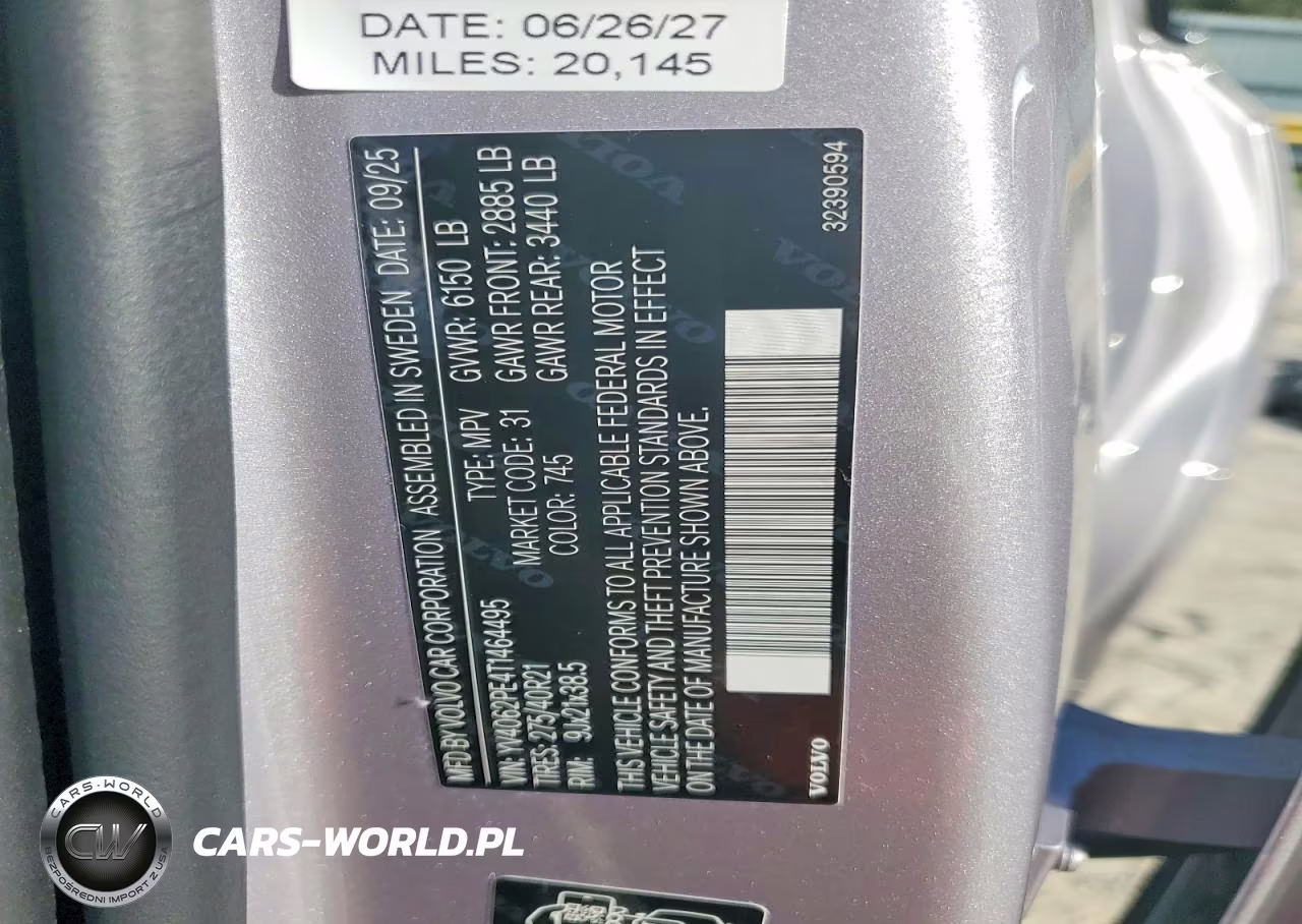 2026 Volvo Xc90 Plus VIN:YV4062PE4T1464495 - 14