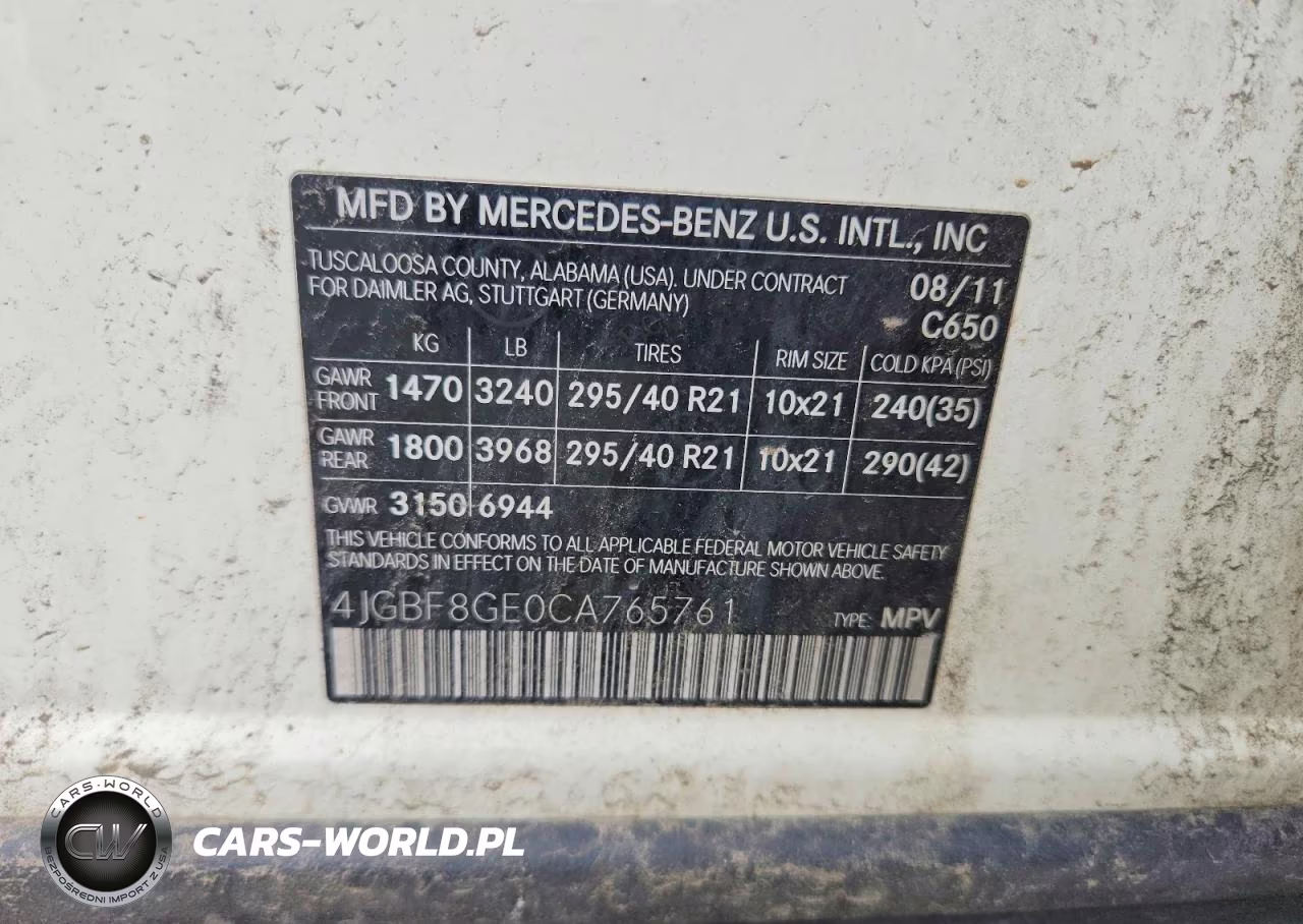 2012 Mercedes-Benz Gl 550 4Matic VIN:4JGBF8GE0CA765761 - 13